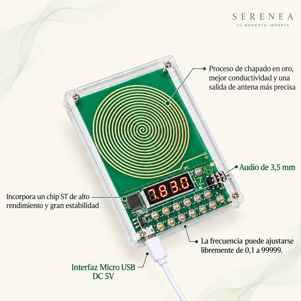 Serenea™ — Generador de Frecuencias Schumann